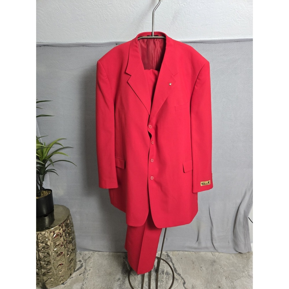 Vintage Falcone Mens Suit‎ red Baron Vested Pants are NWT sz 52